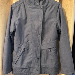 Women's grey riding jacket nwot small beautiful!
